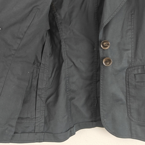 Escada Blazer Women's 36 Small Cotton Stretch Animal Print Cuffs 2 Button Jacket - Picture 14 of 15